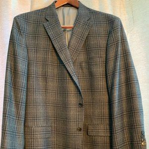 Heart Schaffner Marx Gray Windowpane Sport Coat